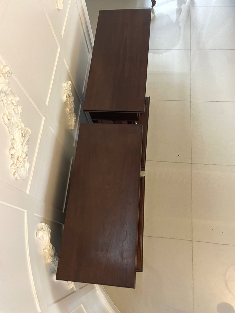 Fine Pair of Antique William IV Quality Mahogany Console Tables - Image 4